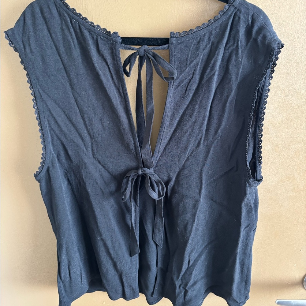 Tie-Back Sleeveless Top